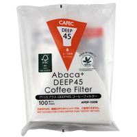 Cafec Abaca+ Deep 45 papírové filtry 100 ks bílé
