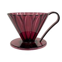 Cafec Tritan Flower plastový dripper vel. 02 červený