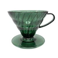 Hario plastový dripper průhledný V60-02 zelený